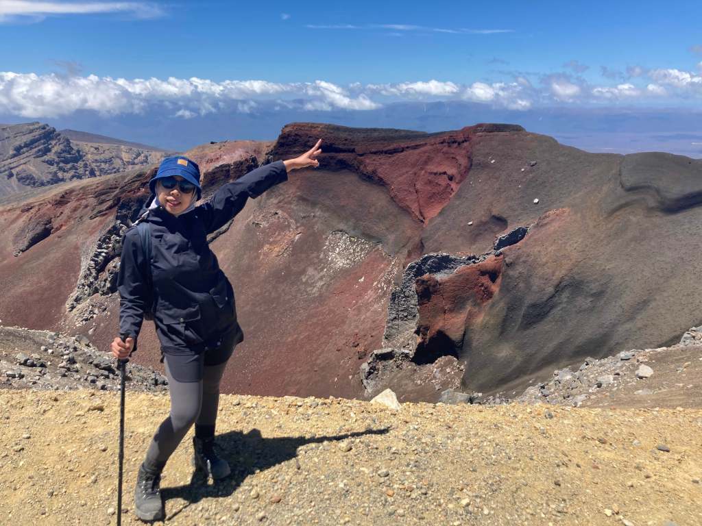 Me in Red Crater - Highest Point of Tongariro Mountain
